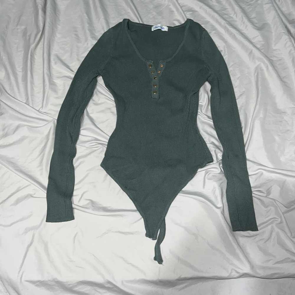 Sage green bodysuit
